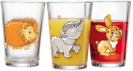Glass "Forest animals" 3 pcs, 200 ml - Glass