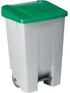 Gastro Odpadkový kôš nášľapný 80 l, sivá/zelená - Odpadkový kôš
