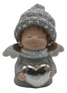 GOBA Christmas decoration - ceramic angel, chubby, 16 cm - Christmas Decoration