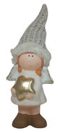 GOBA Christmas decoration - ceramic angel, gold with star, 24 cm - Christmas Decoration