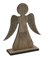 GOBA Christmas decoration - angel with golden wings, 16 cm - Christmas Decoration