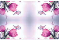 GOBA Plastic Placemats Tulips 1000627 - Placemat