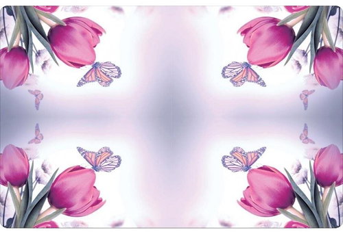 GOBA Plastic Placemats Tulips 1000627 - Placemat - Main image