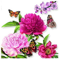 Goba Napkins Peonies 3400111 - Paper Napkins