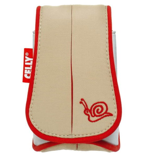 CELLY MOI04 - vertikální pouzdro pro mobilní telefon, béžovo-červené (beige-red), vnitřní rozměr 4,5 - Phone Case - Main image
