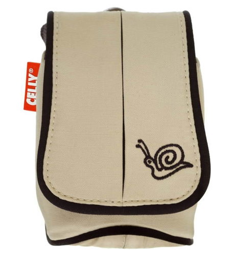CELLY KITOS03 - pouzdro na foto nebo mobilní telefon, béžovo-černé (beige-black), vnitřní rozměr 6x1 - Phone Case - Main image