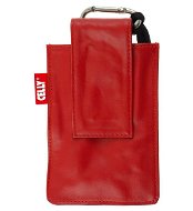 CELLY PUKKA13 - kožené pouzdro na foto nebo mobilní telefon, červené (red) - Phone Case