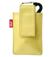 CELLY PUKKA55 - kožené pouzdro na foto nebo mobilní telefon, žluté (yellow), kůže - Phone Case