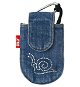 CELLY PUKKA68 - textilní pouzdro na foto nebo mobilní telefon, modré (blue) - Phone Case