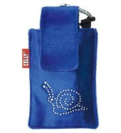CELLY PUKKA69 - textilní pouzdro na foto nebo mobilní telefon, modré (blue), textil - Phone Case