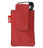 CELLY PUKKA74 - textilní pouzdro na foto nebo mobilní telefon, červené (red), textil - Phone Case