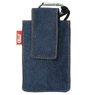 CELLY PUKKA75 - textilní pouzdro na foto nebo mobilní telefon, modré (blue), textil - Phone Case