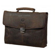 dbramante1928 Leather Briefcase up 14", Hunter brown - Laptop Bag