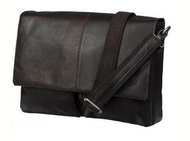 dbramante1928 Leather Messenger Bag up 16", Hunter dark - Laptop Bag