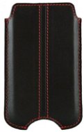 d.bramante1928 Cover for iPhone, Stripe Smooth black, černé - Pouzdro na mobil