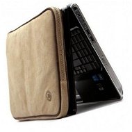 dbramante1928 Leather Case up to 14", Beige Suede & Brown piping - Laptop Case