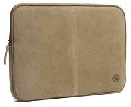 dbramante1928 Leather Case up to 16", Beige Suede & Brown piping - Laptop Case