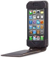 dbramante1928 Leder Flip Down für iPhone 5, Hunter dunkel, schwarz - Handyhülle