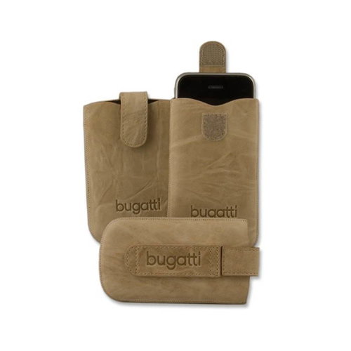 Bugatti Slim Case Leather Unique M sand - Phone Case - Main image