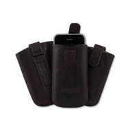 Bugatti Slim Case Leather Unique L tobacco - Phone Case