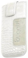 Bugatti Slim Case CROCO ML white - Phone Case