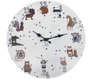 Dětské nástěnné hodiny 33cm, zvířátka - Wall Clock