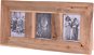 H&L Dřevěný fotorámeček na 3 fotky, 55×28cm, teakové dřevo - Fotorámeček