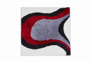 GRUND Colani 11 Bathroom Mat (Small) 60x60cm, White-red - Toilet Mat