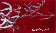 GRUND Colani 23 Kúpeľňová predložka 60 × 100 cm, červená - Kúpeľňová predložka