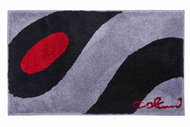 GRUND Colani 35 Bathroom Mat 70x120cm, Light Grey Black - Bath Mat