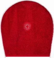 GRUND CRYSTAL LIGHT Cover Mat for Toilet 47x50cm, Ruby - Toilet Mat