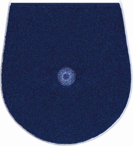 GRUND CRYSTAL LIGHT Cover Mat for Toilet 47x50cm, Navy Blue - Toilet Mat - Main image