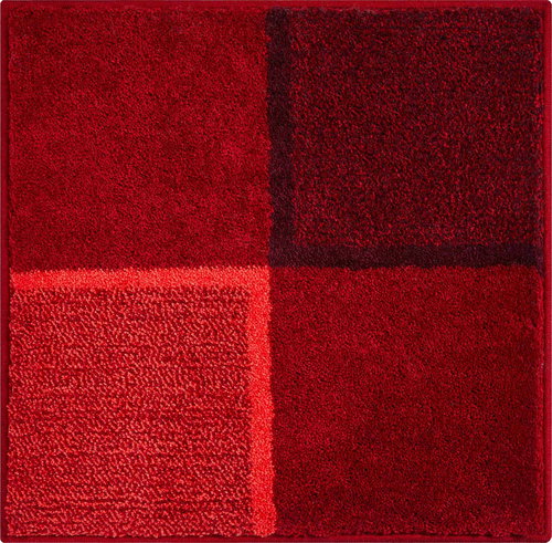 GRUND DIVISO Bathroom Mat (Small) 60x60cm, Ruby - Toilet Mat - Main image