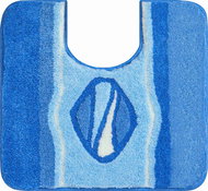 GRUND JEWEL WC Mat with Cutout 55x50cm, Blue - Toilet Mat