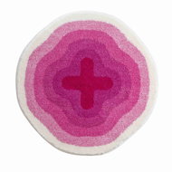 GRUND KARIM 03 Round Bathroom Mat of 60cm, Pink - Bath Mat