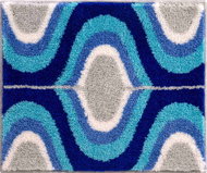 GRUND KARIM 18 Bathroom Mat (small) 50x60cm, Blue - Toilet Mat