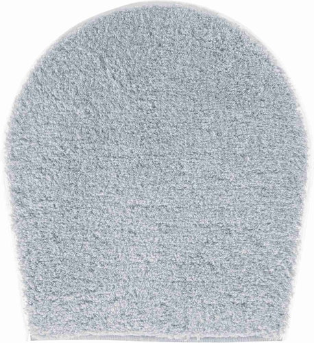 GRUND MELANGE Cover for the Lid of the Toilet 47x50cm, Silver - Toilet Mat - Main image