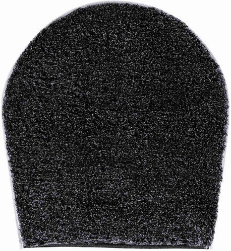 GRUND MELANGE Cover for the Lid of the Toilet 47x50cm, Anthracite - Toilet Mat - Main image