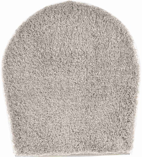 GRUND MELANGE Cover for the Lid of the Toilet 47x50cm, Dark Grey - Toilet Mat - Main image