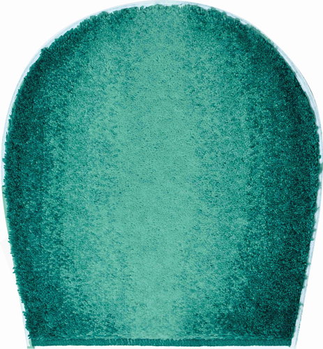 GRUND MOON Cover Mat from Toilet 47x50cm, Petrol - Toilet Mat - Main image