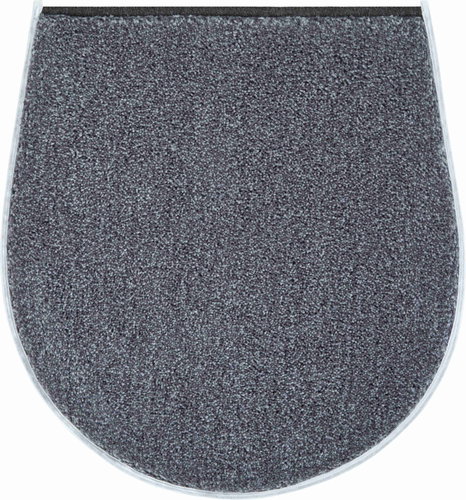 GRUND ROOM Cover for the Lid of the Toilet 47x50cm, Anthracite - Toilet Mat - Main image