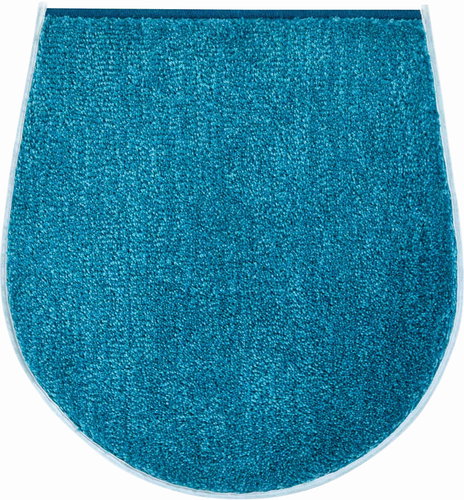 GRUND ROOM Cover for the Lid of the Toilet 47x50cm, Turquoise - Toilet Mat - Main image