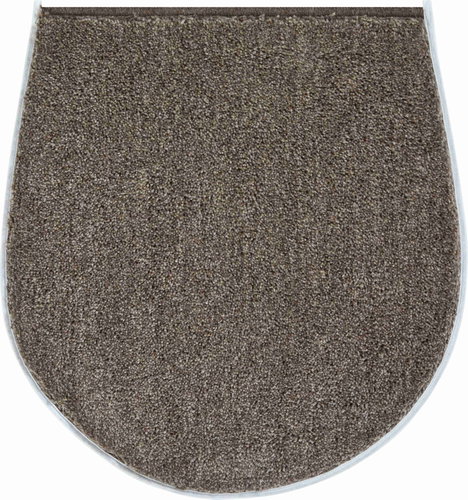GRUND ROOM Cover for the Lid of the Toilet 47x50cm, Dark Grey - Toilet Mat - Main image