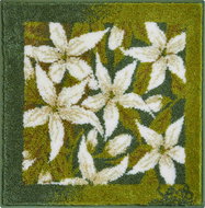 GRUND JASMINE Bathroom Mat (Small) 60x60cm, Green - Toilet Mat
