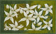 GRUND JASMINE Bathroom Mat 60x100cm, Green - Bath Mat
