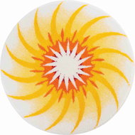 GRUND THE WAY OF LIGHT Round Mandala of 80cm, Yellow - Bath Mat