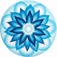 GRUND HEAVENLY PEACE Round Mandala of 60cm, Blue - Bath Mat