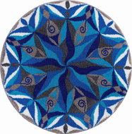 FLOW GRUND Round Mandala - Bath Mat