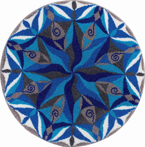 FLOW GRUND Round Mandala - Bath Mat - Main image