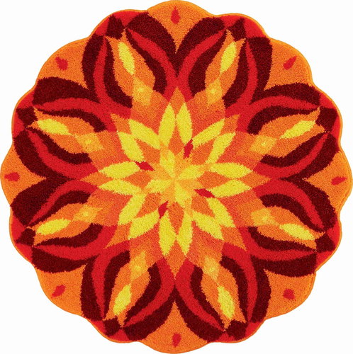 GRUND SEBEREALIZATION Round Mandala - Bath Mat - Main image